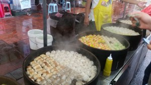 Boulettes aux différentes saveurs à Malacca en Malaisie
